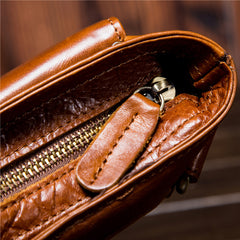 Mens Leather Belt Pouch Shoulder Bag Waist Bag BELT BAG For Men