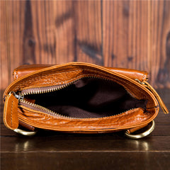 Mens Leather Belt Pouch Shoulder Bag Waist Bag BELT BAG For Men