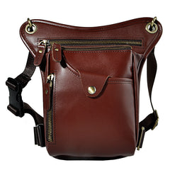 Leather Mens Belt Pouch Phone Waist Bag BELT BAG Shoulder Bag For Men