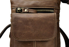 Small Leather Mens Belt Pouch Waist Bag Shoulder Bag BELT BAG For Men