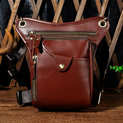 Leather Mens Belt Pouch Phone Waist Bag BELT BAG Shoulder Bag For Men