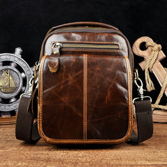 Small Mens Leather Belt Pouch Waist Bag BELT BAG Shoulder Bag For Men