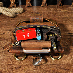 Leather Mens Belt Pouch Waist Bag BELT BAG Shoulder Bag For Men