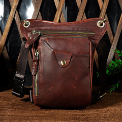 Leather Mens Belt Pouch Phone Waist Bag BELT BAG Shoulder Bag For Men
