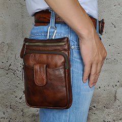Leather Mens Belt Pouch Waist Bag BELT BAG Shoulder Bag For Men
