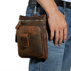 Leather Mens Belt Pouch Waist Bag BELT BAG Shoulder Bag For Men