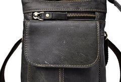 Small Leather Mens Belt Pouch Waist Bag Shoulder Bag BELT BAG For Men