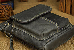 Small Leather Mens Belt Pouch Waist Bag Shoulder Bag BELT BAG For Men
