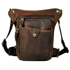 Leather Mens Belt Pouch Phone Waist Bag BELT BAG Shoulder Bag For Men