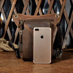 Leather Mens Belt Pouch Phone Waist Bag BELT BAG Shoulder Bag For Men