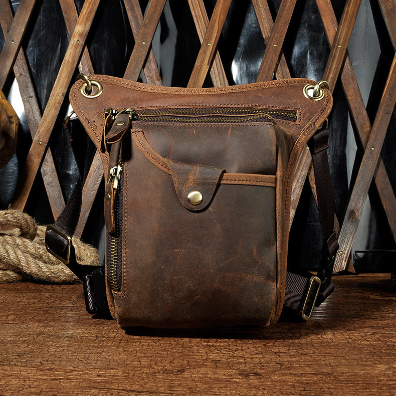 Leather Mens Belt Pouch Phone Waist Bag BELT BAG Shoulder Bag For Men