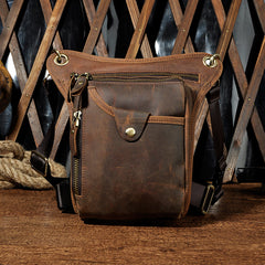 Leather Mens Belt Pouch Phone Waist Bag BELT BAG Shoulder Bag For Men