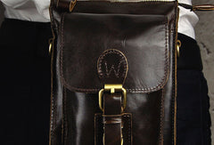 Mens Small Leather Belt Pouch Waist Bag BELT BAG Shoulder Bag For Men