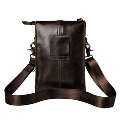 Mens Small Leather Belt Pouch Waist Bag BELT BAG Shoulder Bag For Men