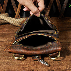 Leather Mens Belt Pouch Waist Bag BELT BAG Shoulder Bag For Men