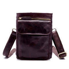 Mens Leather Belt Pouch Shoulder Bag Waist Bag BELT BAG For Men