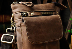 Small Leather Mens Belt Pouch Waist Bag Shoulder Bag BELT BAG For Men
