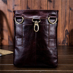 Mens Leather Belt Pouch Shoulder Bag Waist Bag BELT BAG For Men