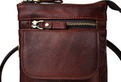 Small Leather Mens Belt Pouch Waist Bag Shoulder Bag BELT BAG For Men