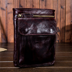 Mens Leather Belt Pouch Shoulder Bag Waist Bag BELT BAG For Men