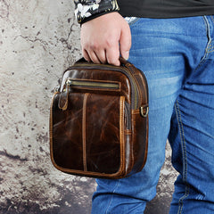 Small Mens Leather Belt Pouch Waist Bag BELT BAG Shoulder Bag For Men