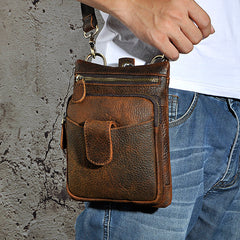 Leather Mens Belt Pouch Waist Bag BELT BAG Shoulder Bag For Men