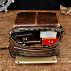 Small Mens Leather Belt Pouch Waist Bag BELT BAG Shoulder Bag For Men