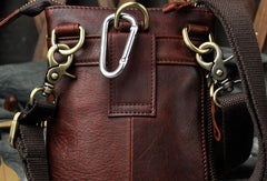 Small Leather Mens Belt Pouch Waist Bag Shoulder Bag BELT BAG For Men