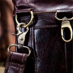 Mens Leather Belt Pouch Shoulder Bag Waist Bag BELT BAG For Men