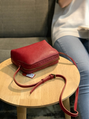 Brown Vintage Womens Leather Shoulder Bag Crossbody Bag Side Bag Purse for Ladies