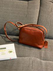 Tan Womens Leather Small Crossbody Purse Green Small Satchel Purse Zip Shoulder Bag for Ladies