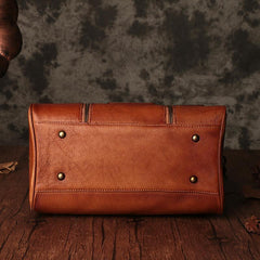 Vintage Womens Brown Leather Boston Handbags Brown Boston Shoulder Handbag Crossbody Bags