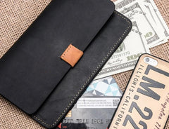 Leather Long Wallets for men Vintage Bifold Men Long Wallet