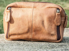Leather Men Fanny Pack Waist Bag Hip Pack Belt Bag Bumbag for Men