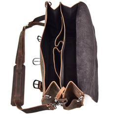 Leather Men Large Briefcase Handbag Travel Bag Messenger Bag For Men