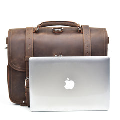 Leather Men Large Briefcase Handbag Travel Bag Messenger Bag For Men