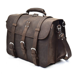 Leather Men Large Briefcase Handbag Travel Bag Messenger Bag For Men