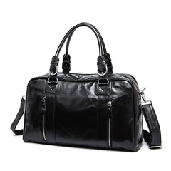 Leather Men Large Travel Bag Business Weekender Bag For Men
