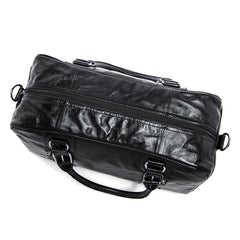 Leather Men Large Travel Bag Business Weekender Bag For Men