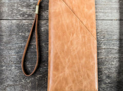 Leather Men Long Wallets for Travel Wallet Bifold Passport Wallets for Men