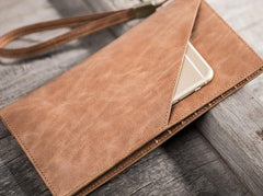 Leather Men Long Wallets for Travel Wallet Bifold Passport Wallets for Men