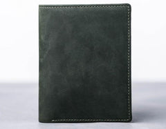 Leather Men Slim Small Wallet Bifold billfold Vintage Wallet for Men
