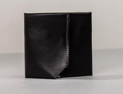 Leather Men Slim Small Wallet Trifold Small Vintage billfold Wallet for Men