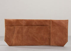 Leather Men Slim Small Wallet Trifold Small Vintage billfold Wallet for Men