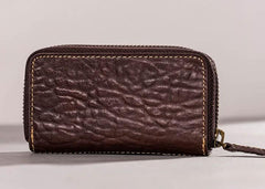 Leather Men Small Key Wallet Bifold Small Keyring billfold Wallet for Men