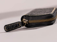 Leather Men Small Key Wallet Bifold Small Keyring billfold Wallet for Men