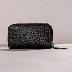 Leather Men Small Key Wallet Bifold Small Keyring billfold Wallet for Men