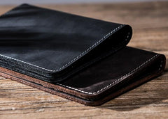 Leather Men Small Slim Travel Wallet Passport Wallets Bifold billfold Wallets for Men