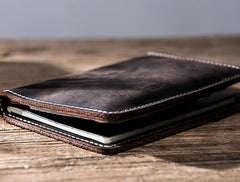 Leather Men Small Slim Travel Wallet Passport Wallets Bifold billfold Wallets for Men