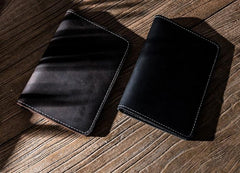 Leather Men Small Slim Travel Wallet Passport Wallets Bifold billfold Wallets for Men